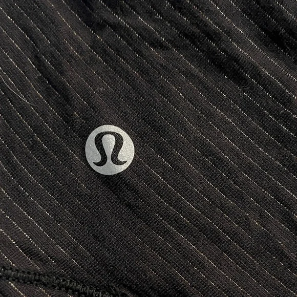 Lululemon Athletica Black Strappy Tank Top with Built in Bra with Removable Pads - Picture 2 of 5